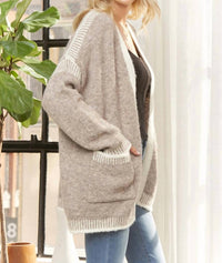Adora - Stitching Cardigan - Plus