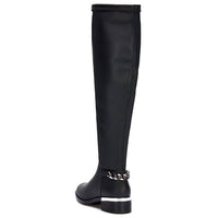 Andrea - Women's Tall Riding Boots With Chain Accent