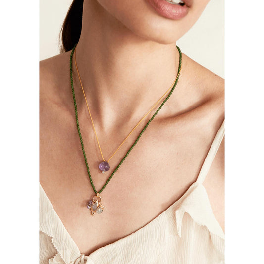 Chan Luu - Diamond Clam Shell Necklace