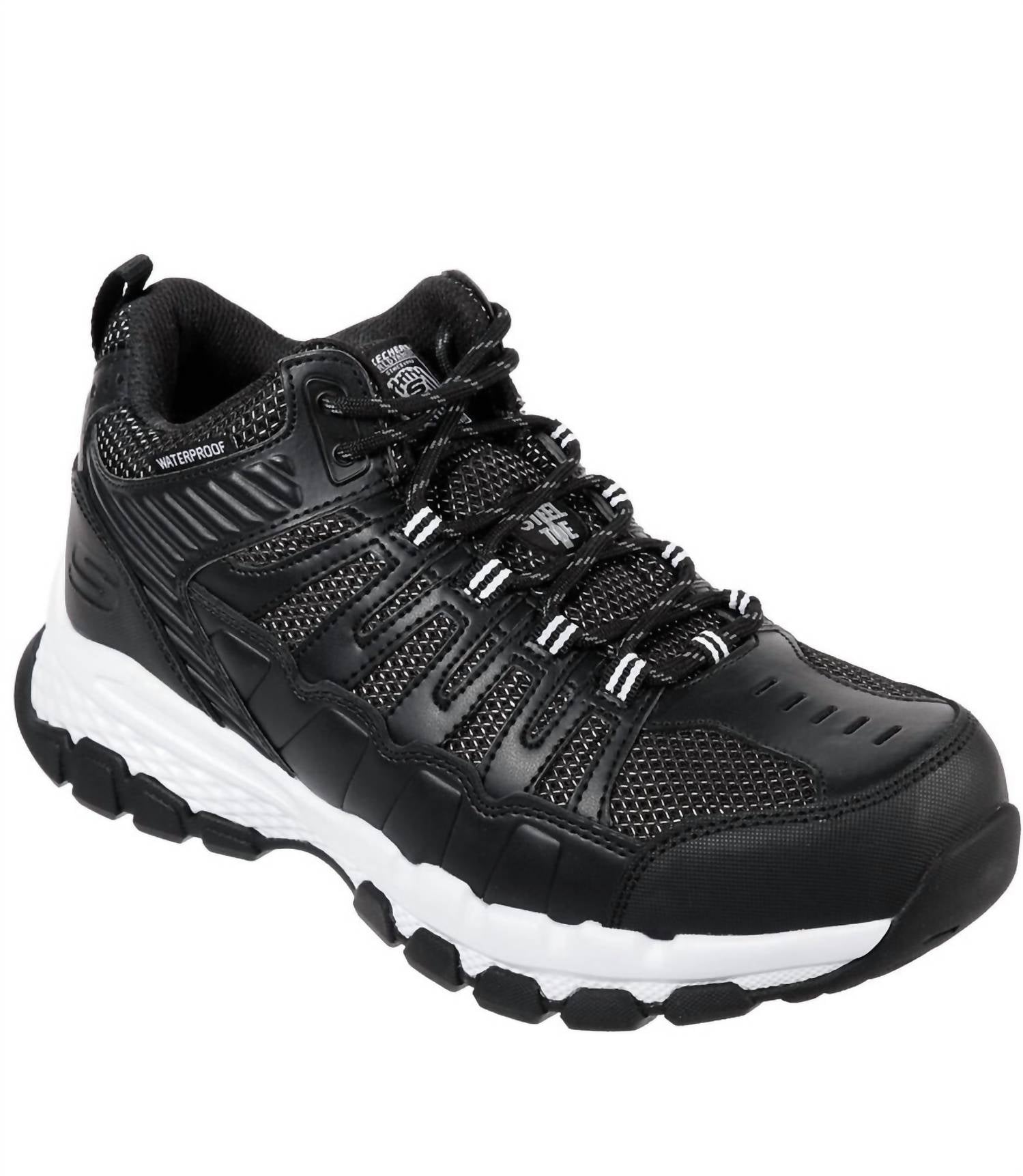 Skechers Men's Queznell Shoes in black white - men's sneaker