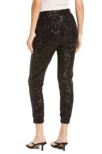 STEVE MADDEN Glitter End Jogger in black - women's pants - alternate view