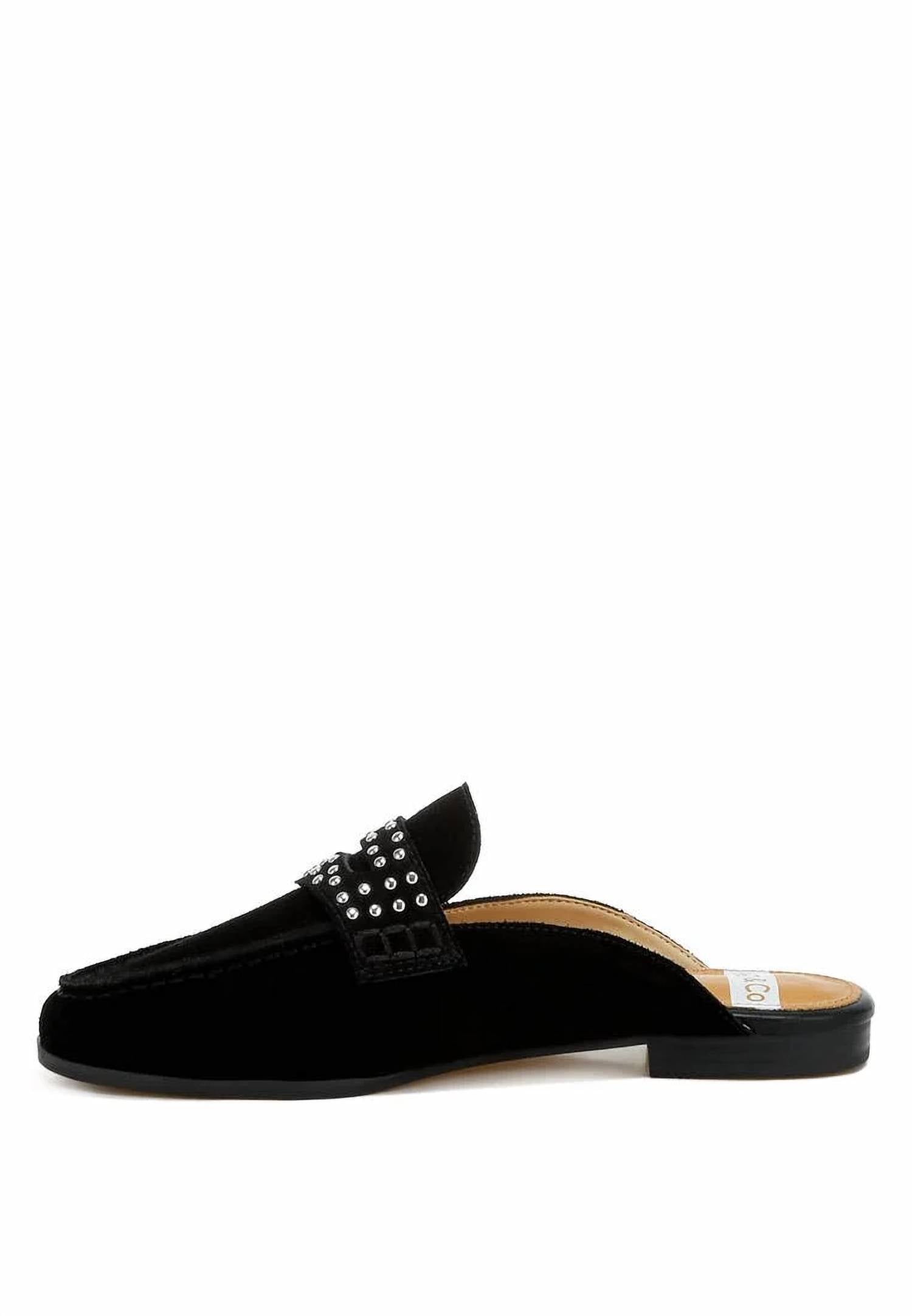 Rag Company - Women's Eve Park Stud Embellished Penny Strap Mules