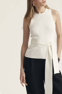 Toccin - Molly Sleeveless Tie Front Top