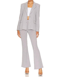 Beach Riot Shanna High Rise Pants in silver - women's pants - alternate view