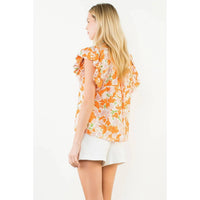 Thml - Flowy Sleeve V Neck Top