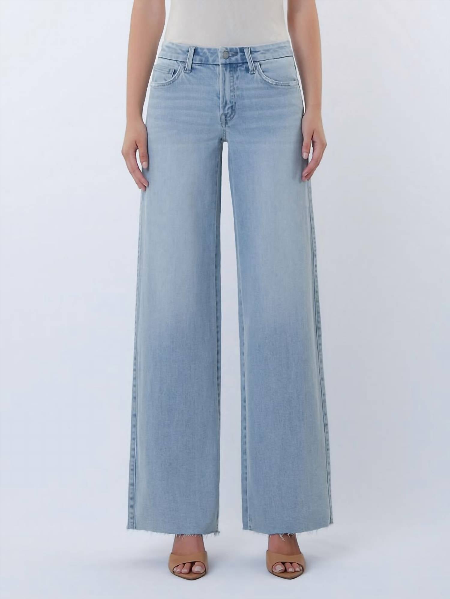 VERVET BY FLYING MONKEY Olivia Jeans in light wash denim - women's pants
