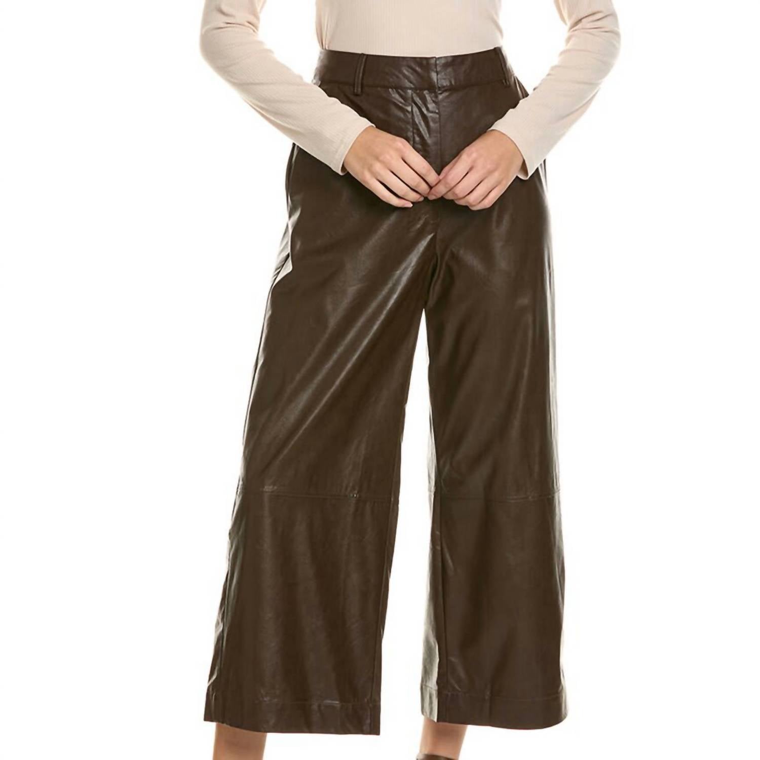 Tyler Boe - Rebecca Pleather Crop Pants
