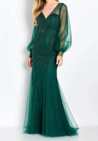 Cameron Blake - Embellished Mermaid Evening Gown