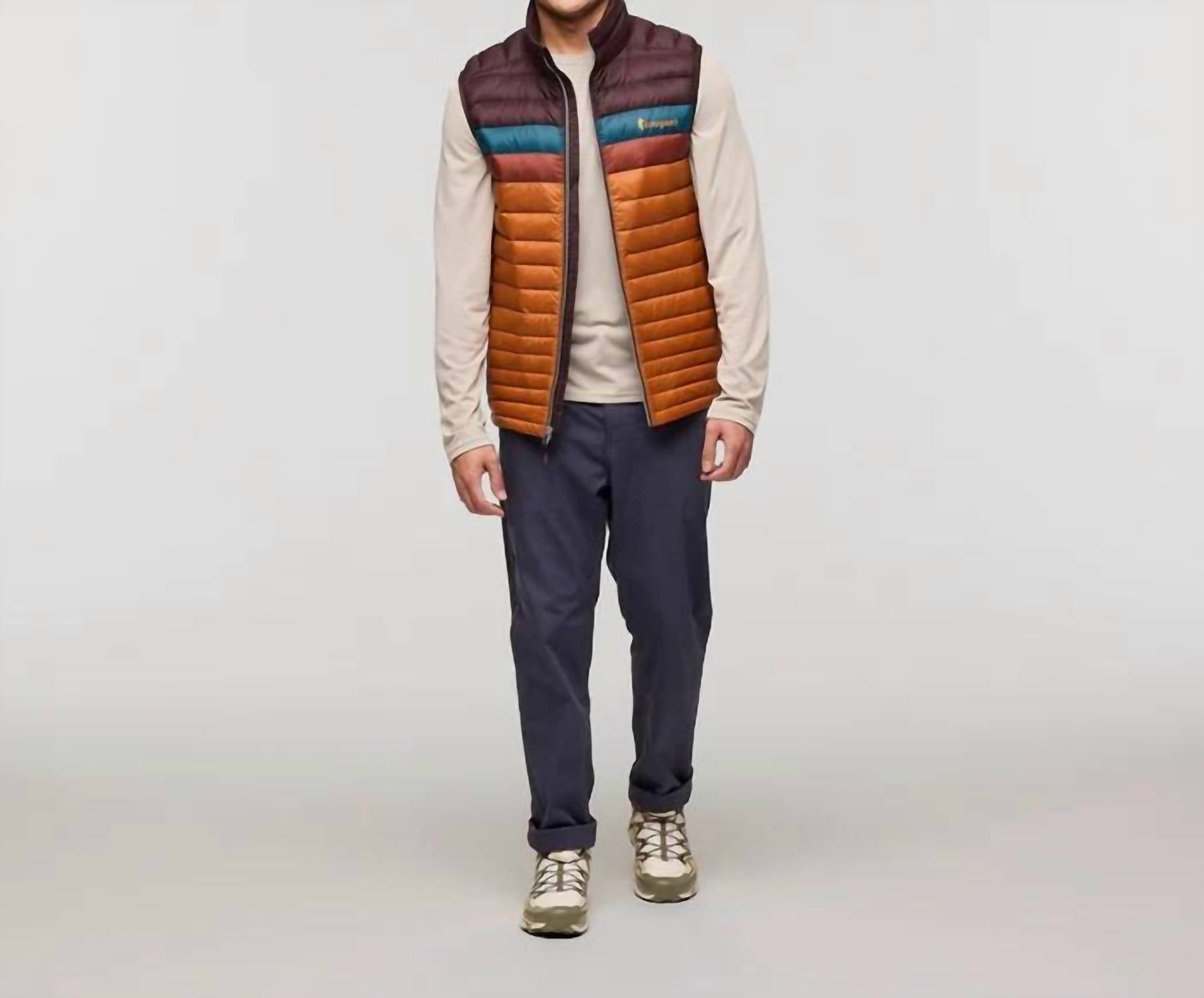cotopaxi Men's Fuego Down Vest in coffee - men's jacket