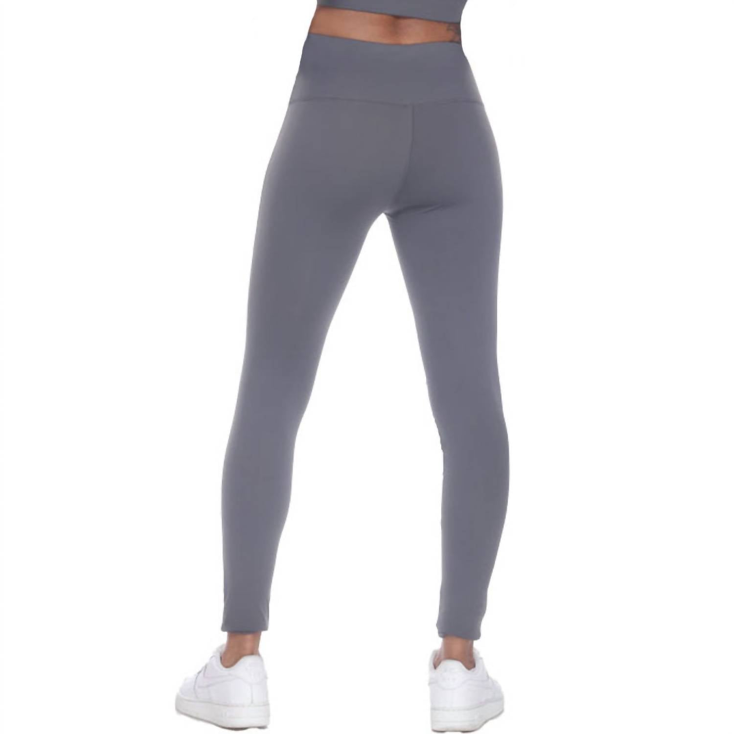 GOLDHAUS Moto Rider Leggings in grey - women's pants - detail view