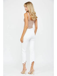 Mica Denim - Cropped Flared Leg Jeans