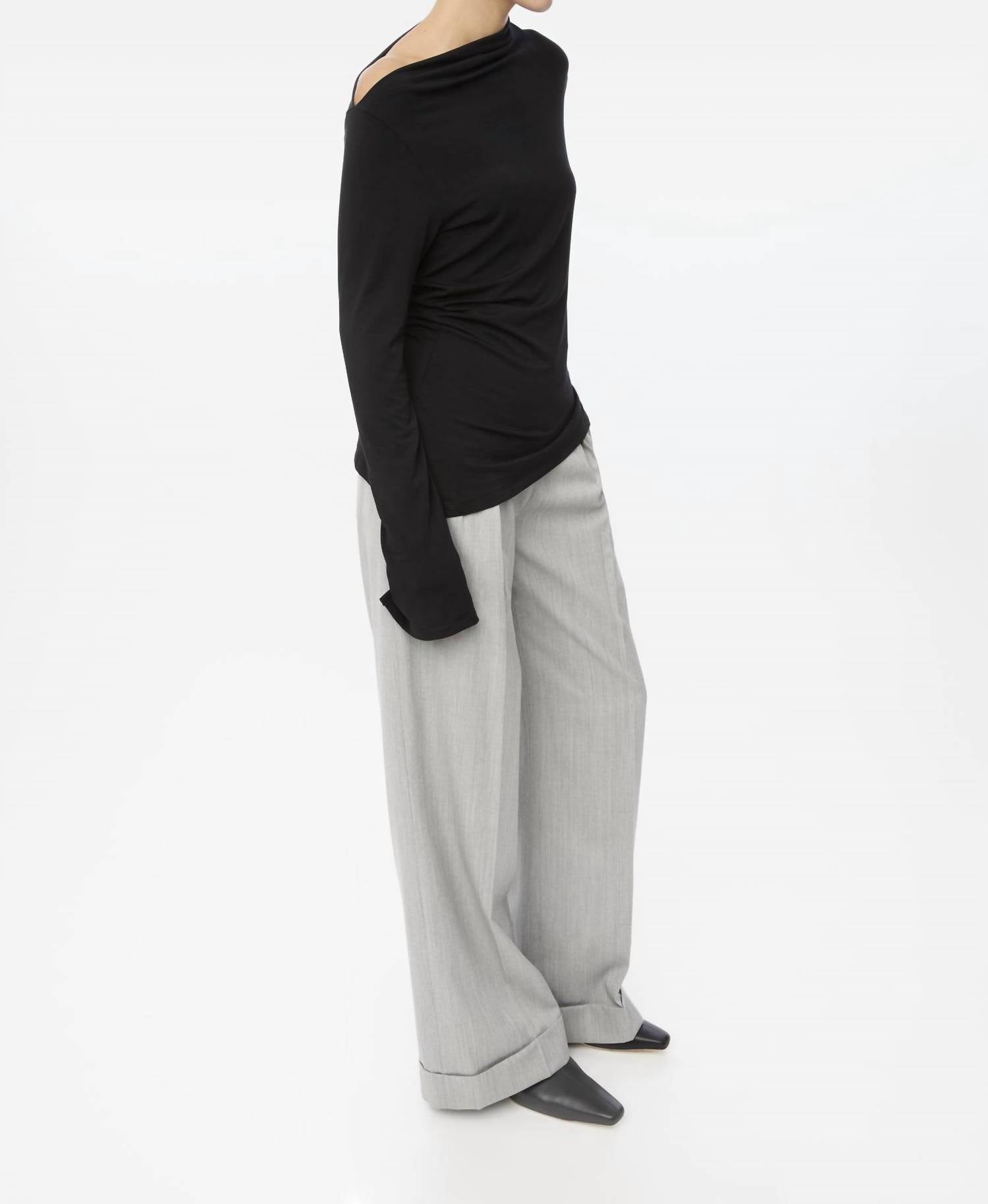 Dāl The Label - Modal Asymmetric Knit Top