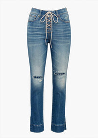 Ser.O.Ya - Luca Lace Up Slim Jeans
