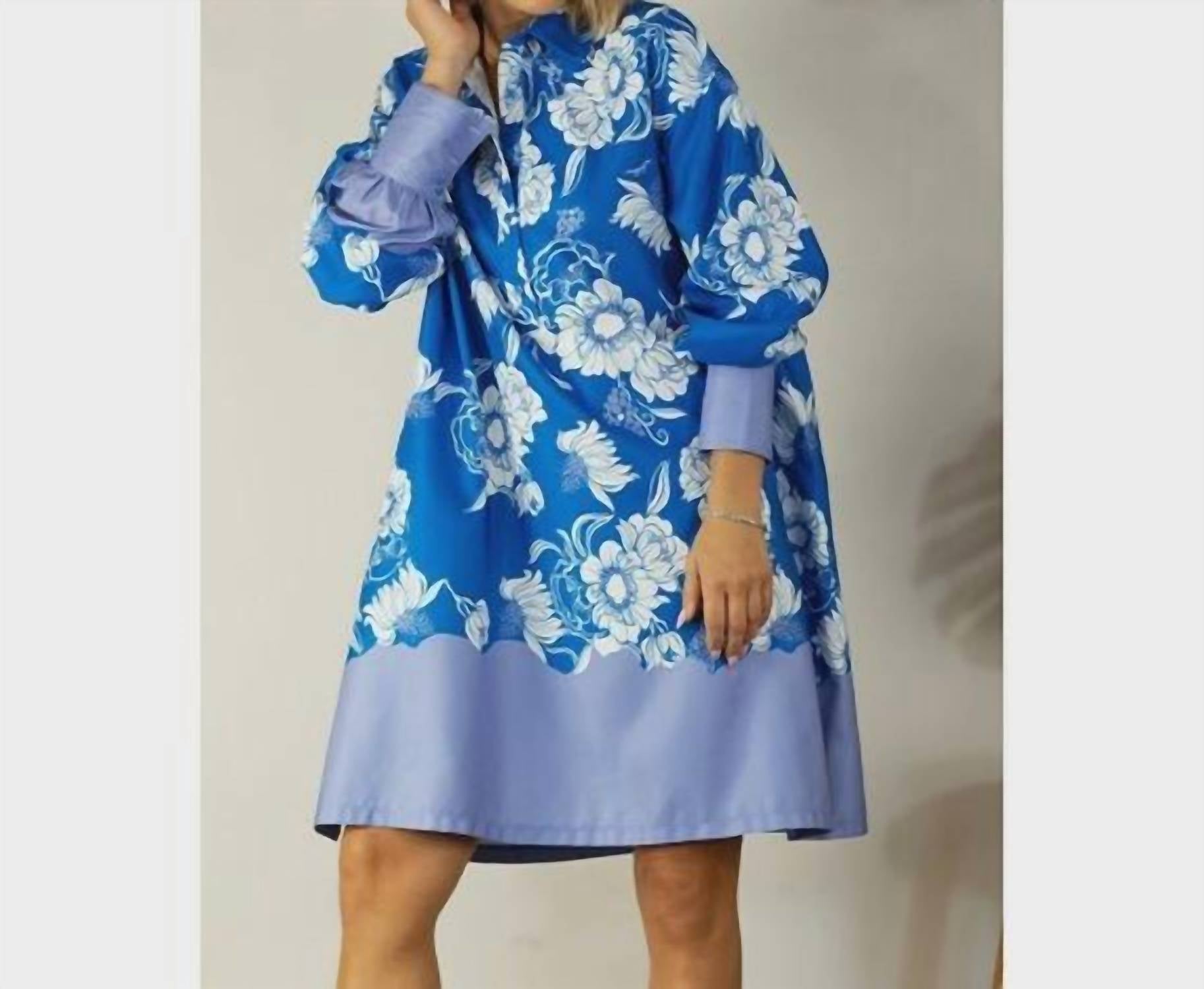 Mulla - Women's Boarder Print Shirt Dress