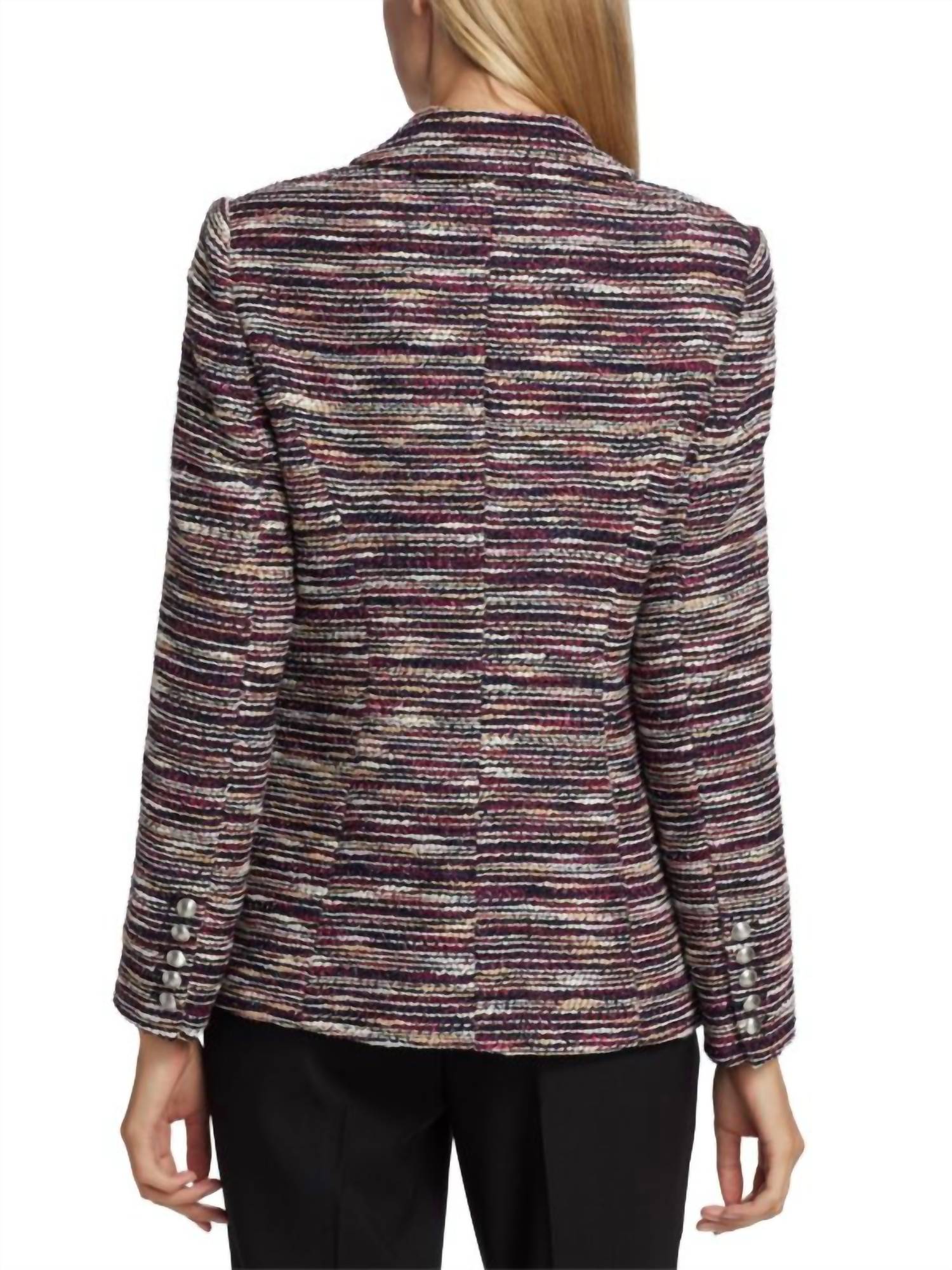 Elie Tahari - Tweed Double Breasted Blazer