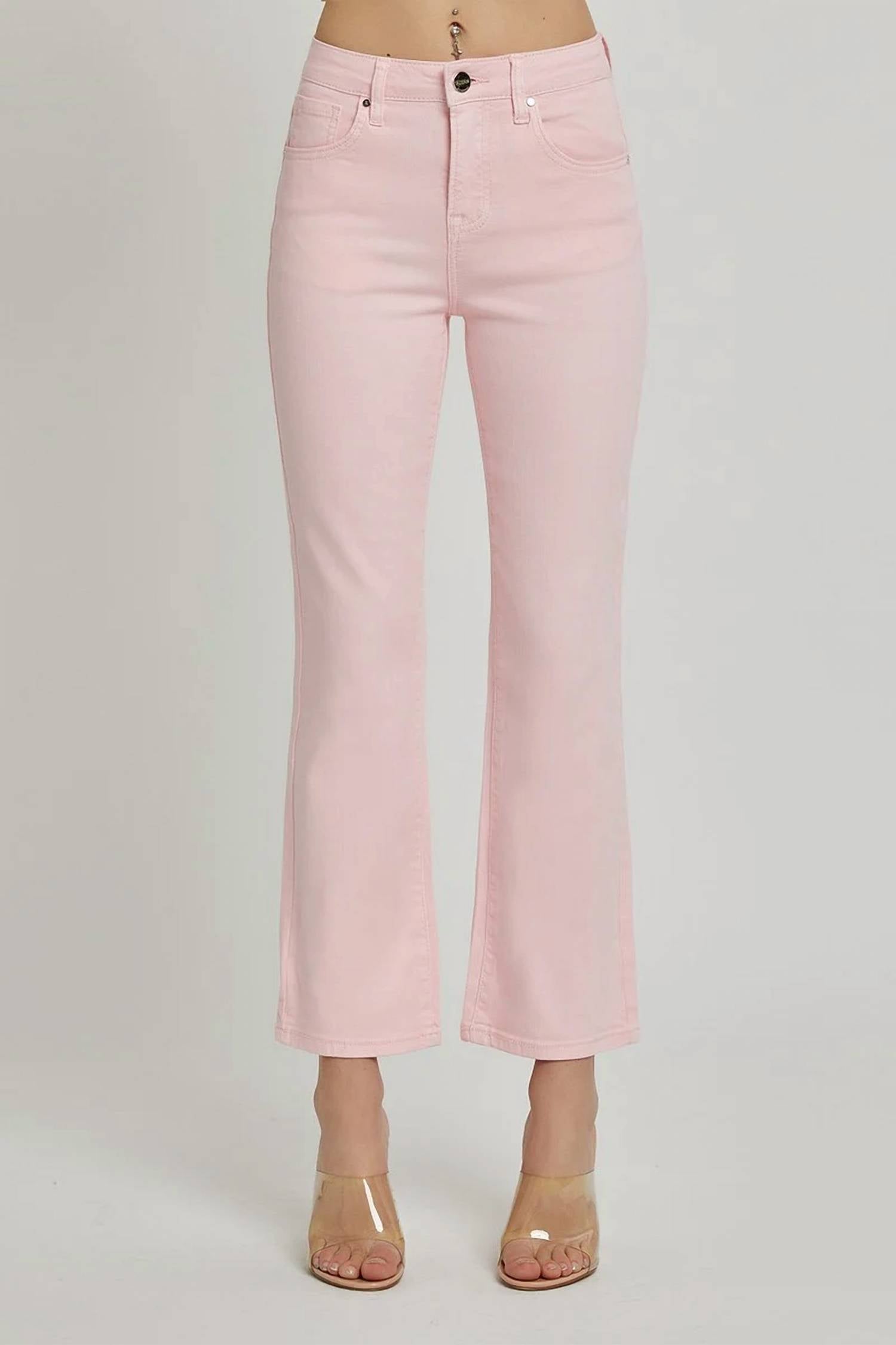 Risen - High Rise Crop Straight Pants