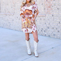 Ciebon - Printed Mini Dress