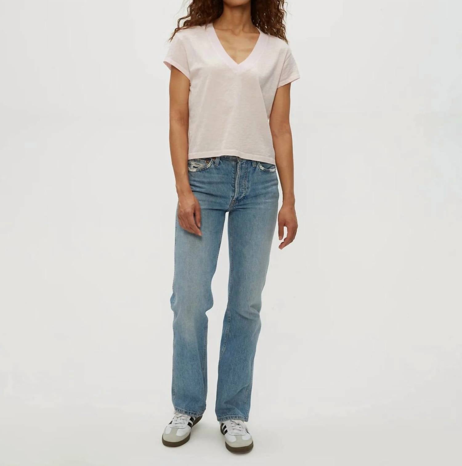 Michael Stars - Harlan Cropped V-neck Tee