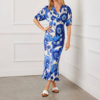 Karen Kane - Puff Sleeve Bias Dress