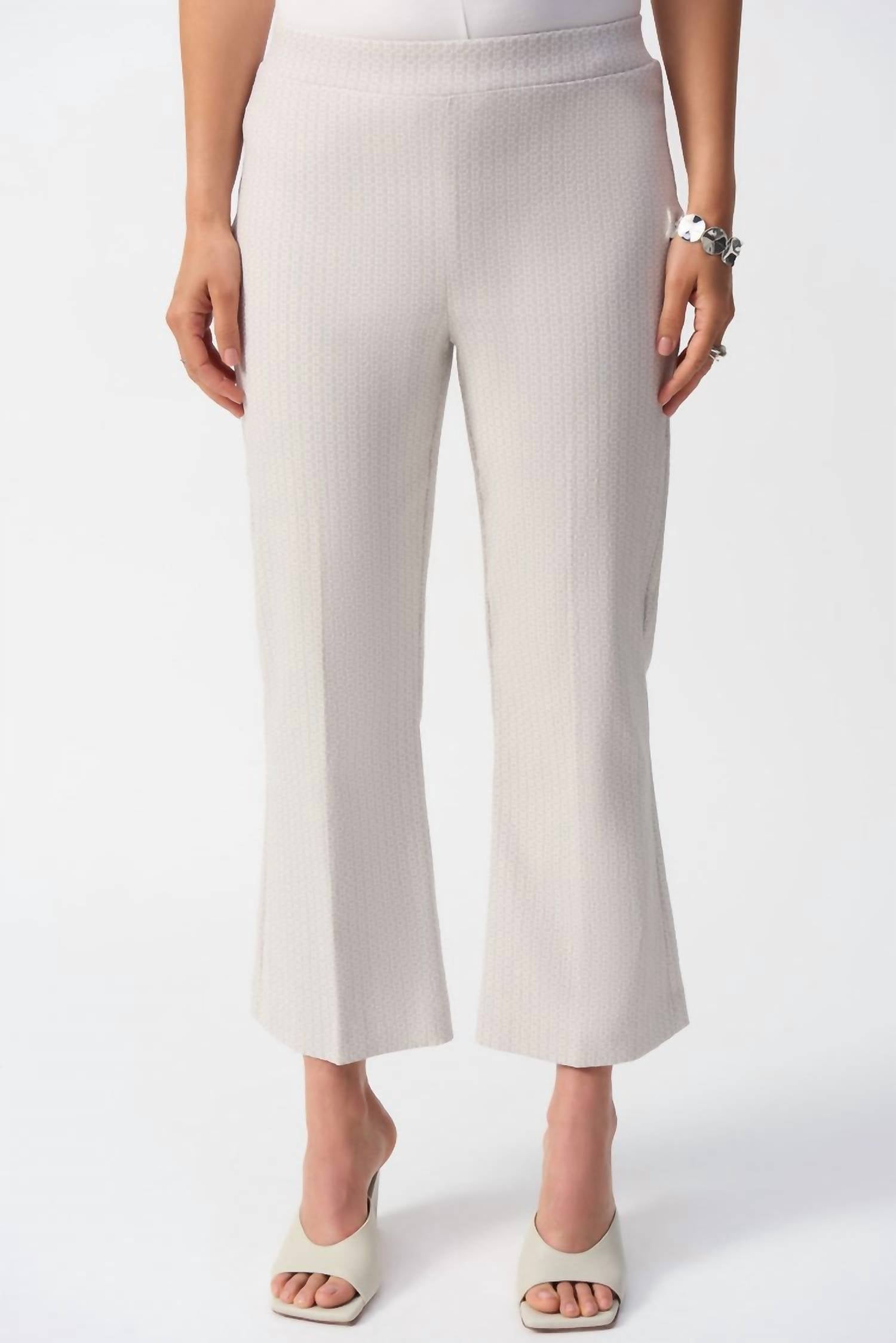 Joseph Ribkoff - Geometric Jacquard Flared Pants