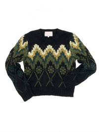 Lingua Franca - Zig Zag Jacquard Pullover
