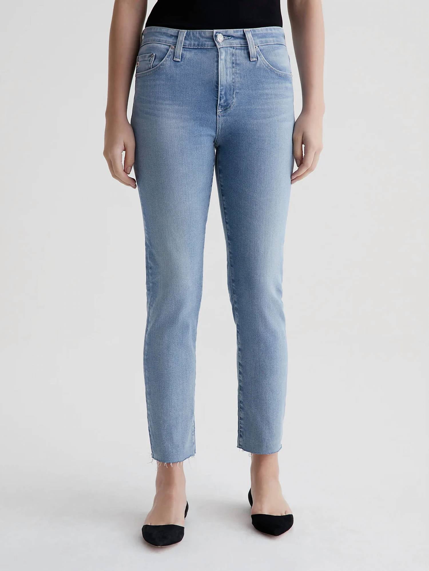 Ag Jeans - Mari Crop High-rise Slim Straight Jean