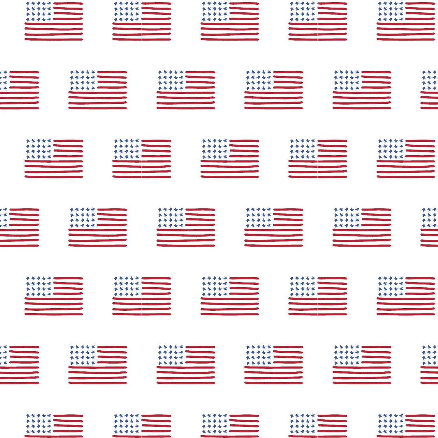 Lila + Hayes - Kid's American Flag Pajama Set