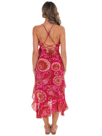 Dress Forum - Women's Sunset Muse Ruffle Midi Dress