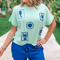 Jess Lea - Set Sail Sequin Patch Top