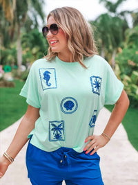 Jess Lea - Set Sail Sequin Patch Top