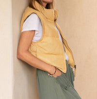 Mauritius - Ellice Leather Puffer Vest