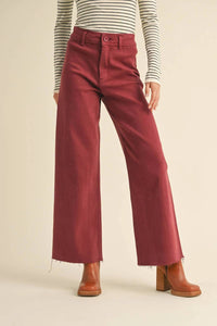 MIOU MUSE Payton pants in maroon - women's pants