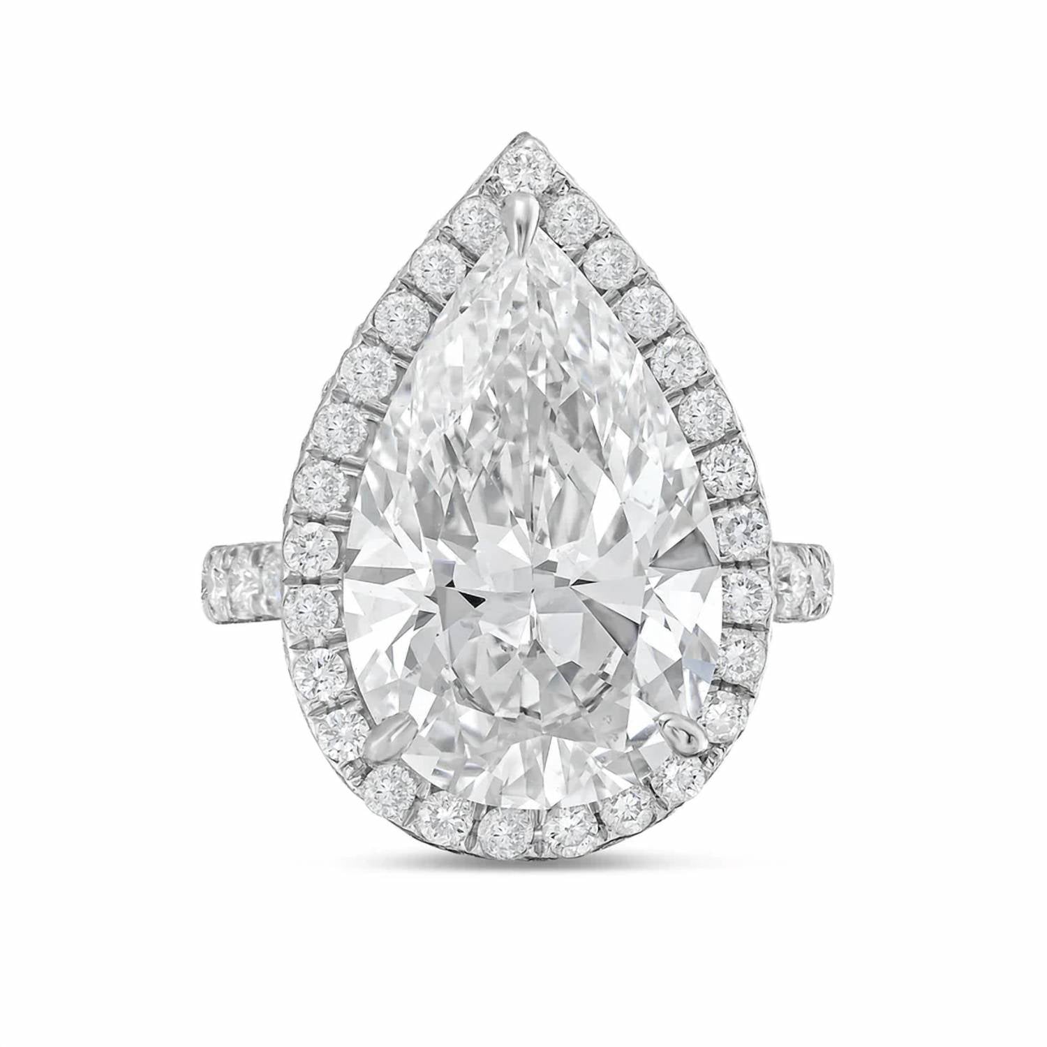 Diana M Jewels - Women's Pear Lab-Grown Diamond Fashion Ring (3.50 Ct) - Signature