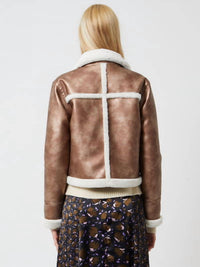 French Connection - Balia Faux Fur Long Sleeve Jacket