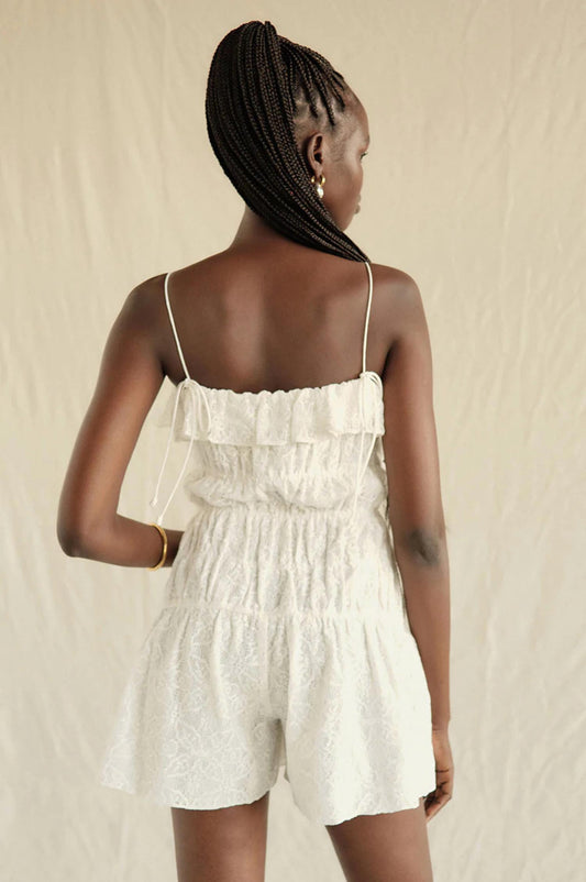 Saylor - Perdita Shirred Bodice Romper