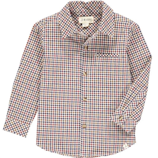 Me & Henry - Boy's Atwood Long Sleeve Woven Collared Shirt