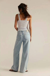 Free People - Wide-leg Stride Jean