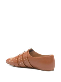 Chloe Women's Susan Flat Shoes in brown - women's flats - detail view