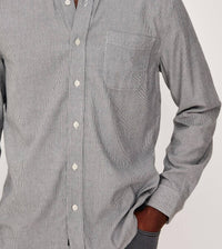 Rails Vance Long Sleeve Button Down Shirt in navy rope stripe - men's shirt - detail view