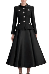 Self-Portrait - Boucle Taffeta Midi Dress