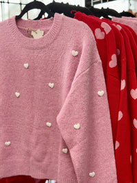 Wishlist - Heart Sweater With 3d Heart Detail