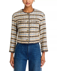 Veronica Beard Sumira Jacket in blue ivory - women's jacket