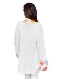 Charlie B - Long Sleeve Knit Cardigan With Crochet Border