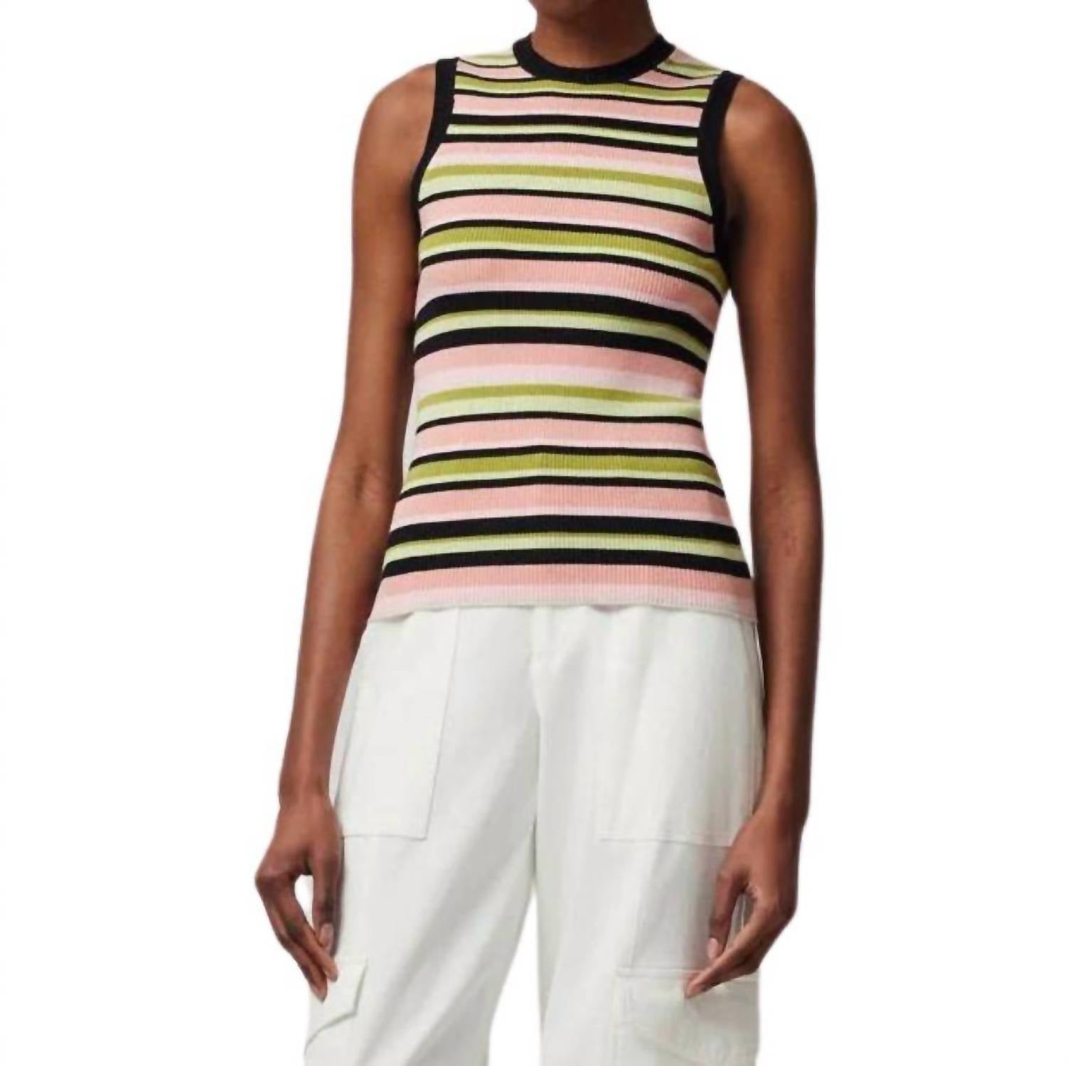 Atm - Multi Yarn Stripe Tank Top