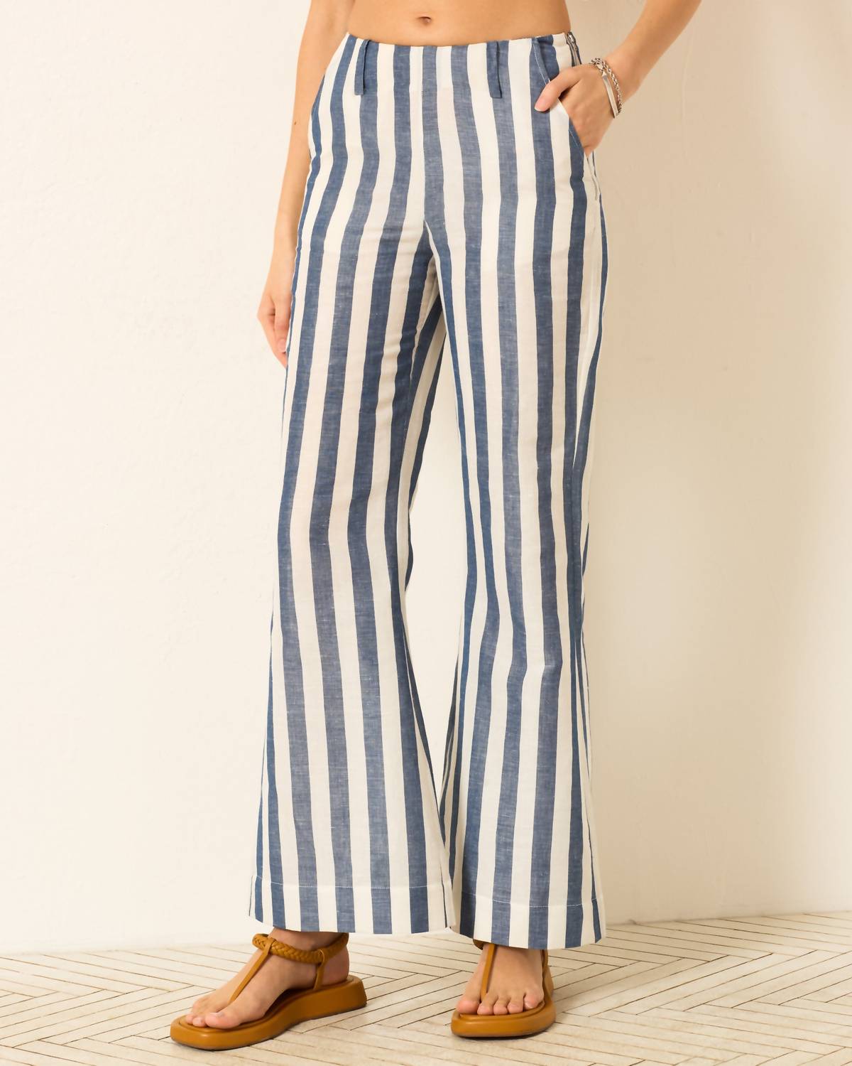 Alix Of Bohemia - Charlie Sailor Stripe Linen Pant