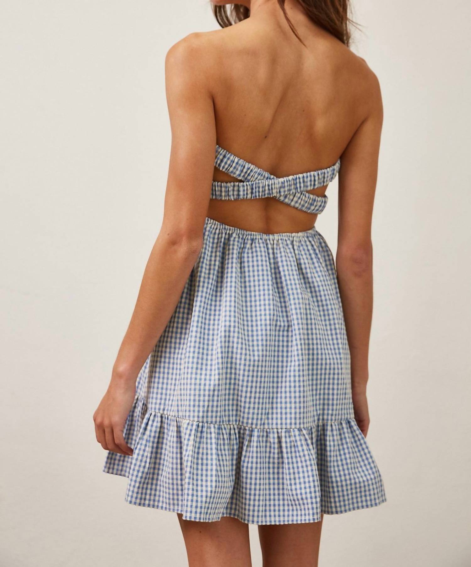 Creamon - Gingham Mini Dress