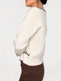 Skies Are Blue - Desert Rodeo Western Intarsia Cardigan