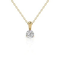Diana M Jewels - Women's Round Diamond Solitaire On A Bail Pendant (10.00 Ct)