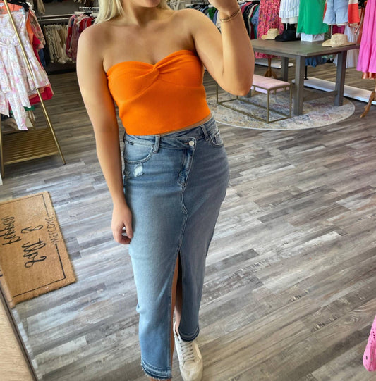 Papermoon - Rib Twist Knot Bandeau Top