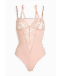 Stella Mccartney - Jersey Lace High Leg Thong BodySuit